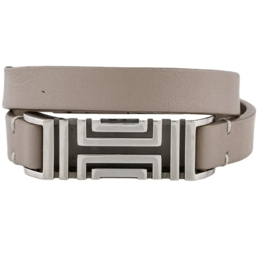 Tory Burch Taupe Double Wrap Fitbit Bracelet EUC